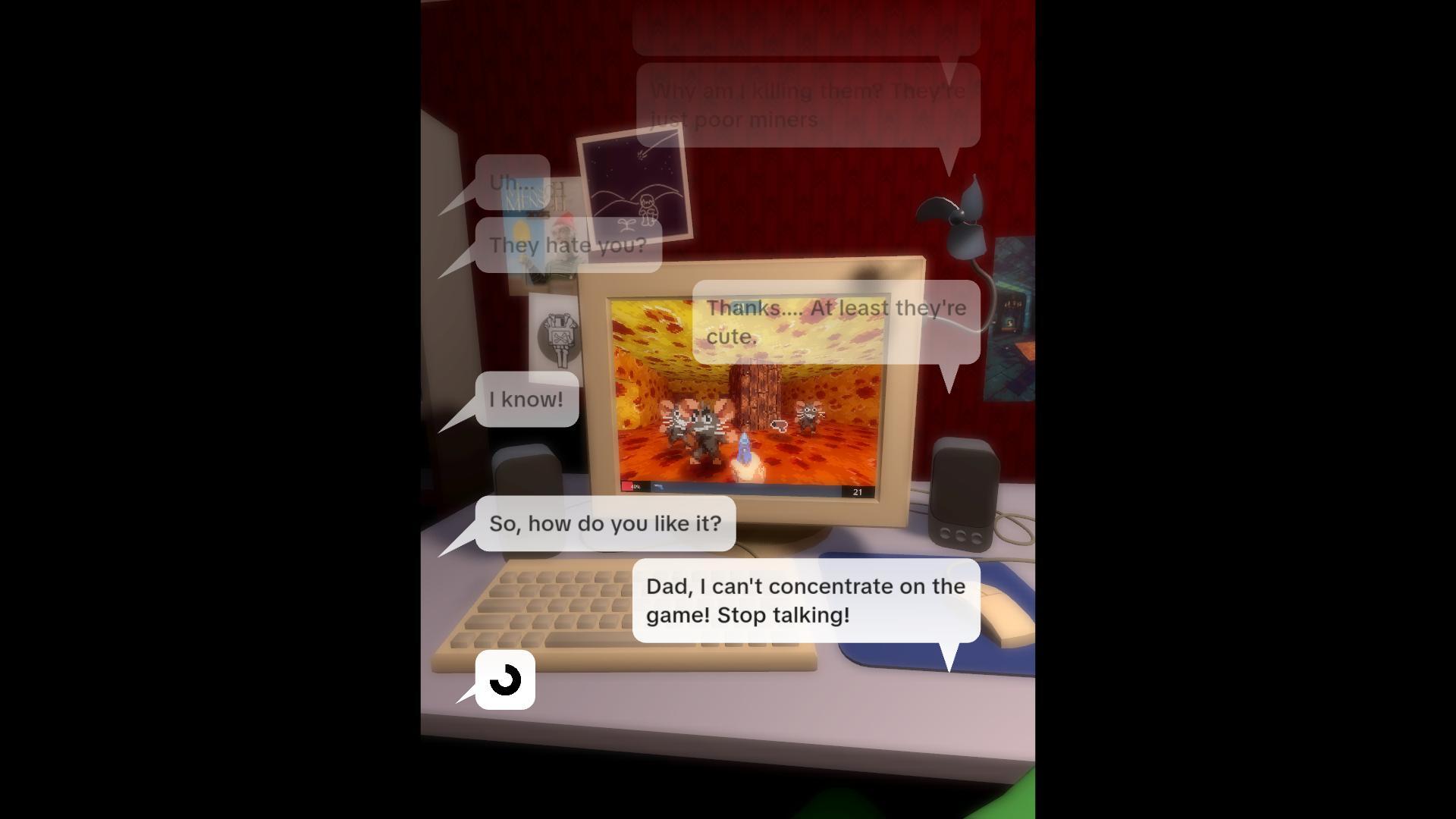 Screenshot from "I made a game for you"