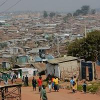 Nairobi: Kibera, biggest Slum in Africa.