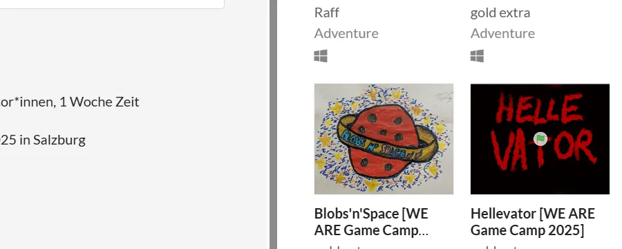 WE ARE Games auf itch.io als Bundle